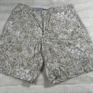 Men’s Club Room tan floral patterned shorts size 34